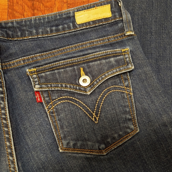 Levi's 545 Low Boot Cut Women's Blue Jeans Size 10 - Picture 4 of 5